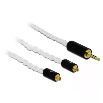 Garso laidas DeLOCK 85848 1,2 m 2,5 mm 2x MMCX baltas