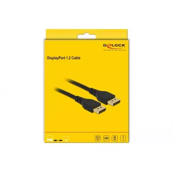 DisplayPort kabelis DeLOCK 85912 4K 60 Hz 5 m be užrakto