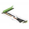 Riser Card DeLOCK PCI Express x1 į x16 su lanksčiu kabeliu 80 cm