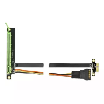 Riser Card DeLOCK PCI Express x1 į x16 su lanksčiu kabeliu 80 cm