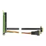 Riser Card DeLOCK PCI Express x1 į x16 su lanksčiu kabeliu 80 cm