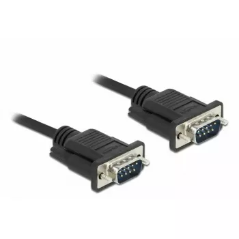 Serijinis kabelis DeLOCK 86577 Juodas 10 m RS-232 Sub-D9