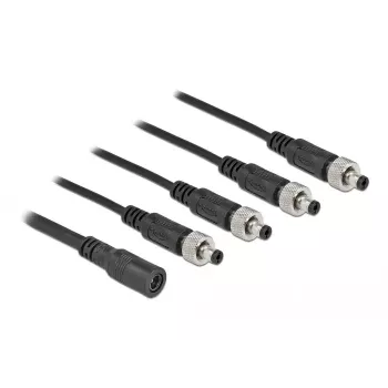 Kabelio skirstytuvas DeLOCK 86588 5,5 x 2,1 mm 1x moteriškas į 4x vyriškas sraigtinis