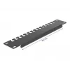 DeLOCK 10 inch kabelių atramos bėgelis 1U juodas