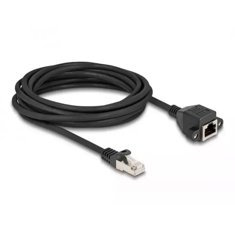 DeLOCK RJ50 ilginimo laidas kištukas-lizdas S/FTP 5 m juodas