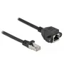Prailginimo kabelis DeLOCK 87003 Cat.6A 3m Juodas