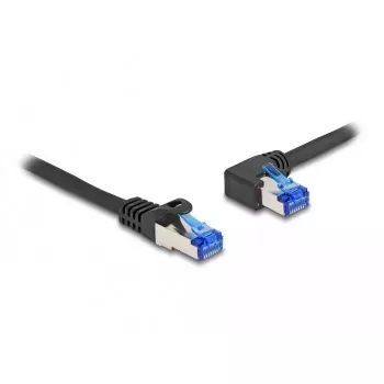 Tinklo kabelis DeLOCK RJ45 Cat.6A S/FTP 1m juodas