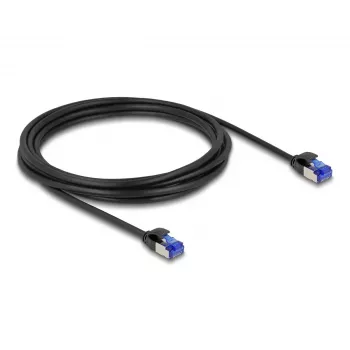 DeLOCK RJ45 Cat.6A 3 m juodas tinklo kabelis