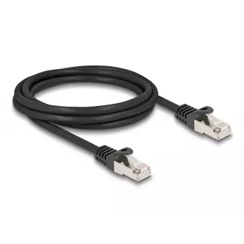 DeLOCK RJ50 kabelis vyriškas į vyrišką S/FTP 2 m juodas