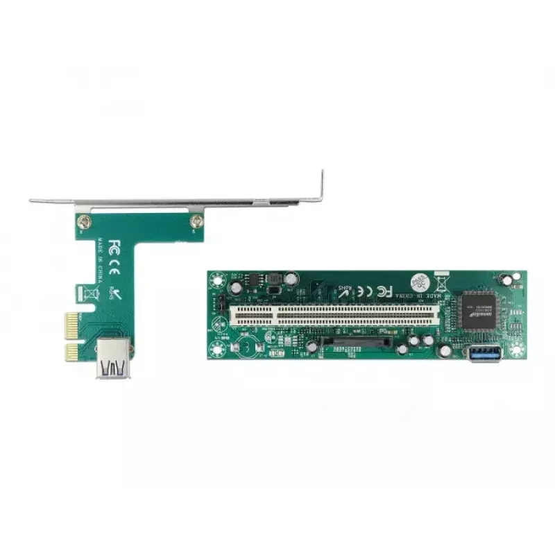 DeLOCK Riser Card PCI Express x1 į PCI 32 bitų lizdą su 60 cm kabeliu