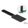 DeLOCK Mini Lipdukas kabeliams tvirtinti 90mm x 24mm lipnus 10 vnt juodi