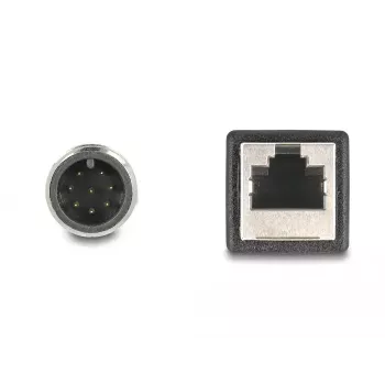DeLOCK M12 adapterinis kabelis A-koduotas 8 kontaktų kištukas į RJ45 lizdą 50 cm