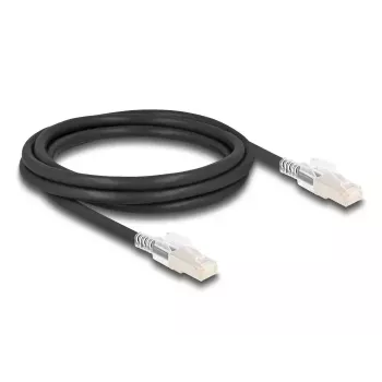 Tinklo kabelis DELOCK 80256 Cat6a S/FTP (S-STP) RJ-45–RJ-45, 2 m, juodas