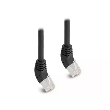 DeLOCK RJ45 tinklo kabelis Cat.6A S/FTP 45° į viršų kampuotas 5 m juodas