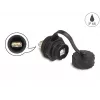 DeLOCK USB 2.0 jungtis, Type-B motina į Type-A motina, IP68, juoda