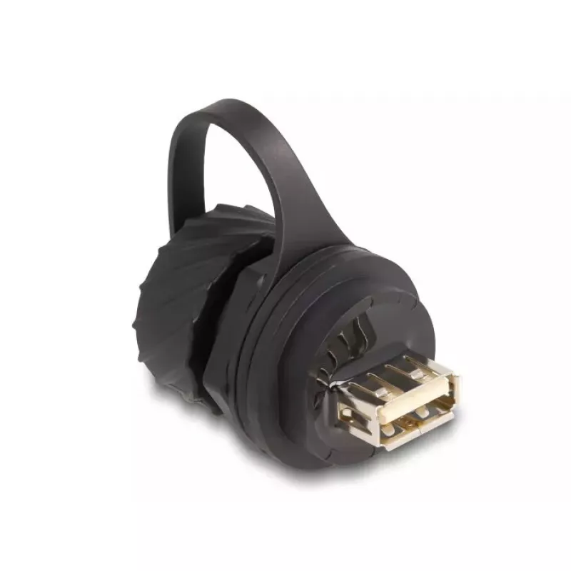 DeLOCK USB 2.0 jungtis, Type-B motina į Type-A motina, IP68, juoda