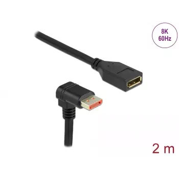 DisplayPort ilginimo laidas DeLOCK 87091 2 m 90° žemyn kampu