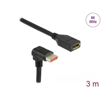 DisplayPort ilginimo laidas DELOCK 87093 3 m 8K 60 Hz