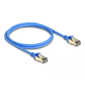 DeLOCK RJ45 tinklo kabelis Cat.8.1 F/FTP Slim 1 m mėlynas