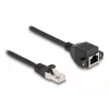 DeLOCK RJ50 ilginimo laidas kištukas–lizdas S/FTP 1 m juodas