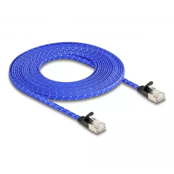 DeLOCK RJ45 Flat Cat.6A 5 m mėlynas tinklo kabelis