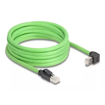 DeLOCK 80894 tinklo kabelis RJ-45 Cat6a 5 m juodas žalias