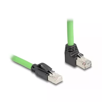 DeLOCK 80894 tinklo kabelis RJ-45 Cat6a 5 m juodas žalias