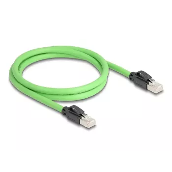 DeLOCK RJ45 Cat.6A tinklo kabelis 1m Žalias