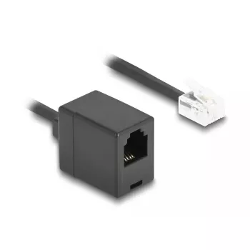 Telefono laidas DeLOCK 90231 2 m Juodas RJ-11 – RJ-11
