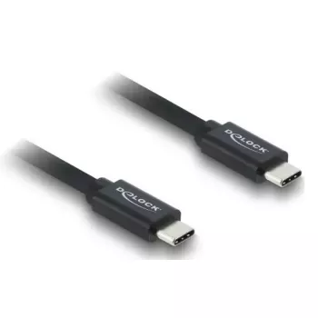 USB-C į USB-C koaksialinis kabelis DELOCK USB4 Gen 3x2 40 Gbps USB PD 3.1 240 W 1 m