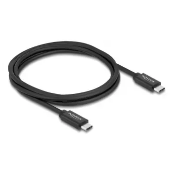 DELOCK USB4 Gen 3x2 koaksialinis USB-C į USB-C laidas 40 Gbps PD 3.1 240 W 2 m
