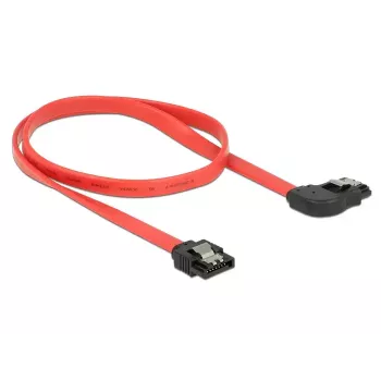 SATA kabelis DeLOCK 83969 0,5 m SATA 7-pin juodas raudonas