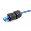 DeLOCK Feed-through RJ45 jungtis IP67 vandeniui atspari juoda