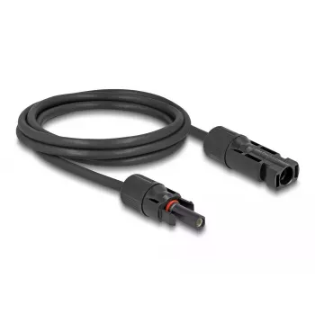 Laidas DeLOCK DL4 Solar Cable 6 mm² vyriškas–moteriškas 1 m juodas