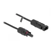 Laidas DeLOCK DL4 Solar Cable 4 mm² vyriškas į moterišką 3 m juodas