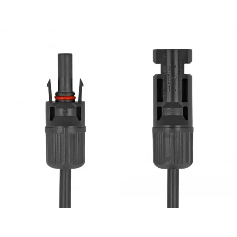 Laidas DeLOCK DL4 Saulės 6 mm² kištukas-lizdas 2 m juodas