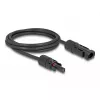 Laidas DeLOCK DL4 Saulės 6 mm² kištukas-lizdas 2 m juodas