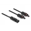 Kabelio šakotuvas DeLOCK DL4 Solar Splitter 1 x kištukas į 2 x lizdą 30 cm juodas