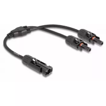 Kabelio šakotuvas DeLOCK DL4 Solar Splitter 1 x kištukas į 2 x lizdą 30 cm juodas