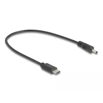 DeLOCK 85403 maitinimo laidas, juodas, 0,27 m, USB C – DC