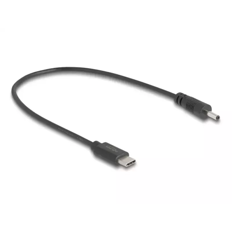 DeLOCK 85403 maitinimo laidas, juodas, 0,27 m, USB C – DC