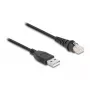 DeLOCK RJ50 į USB 2.0 Type-A brūkšninių kodų skaitytuvo laidas 1,5 m