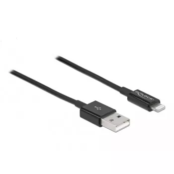 USB duomenų ir įkrovimo laidas DeLOCK 83002 1 m juodas