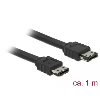 SATA kabelis DeLOCK 85640 1 m eSATA juodas