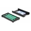 DELOCK adapteris sąsajos keitimui U.2 (SFF-8639) į M.2 Key M NVMe SSD, modelis 64301, juodas, host kištukinis