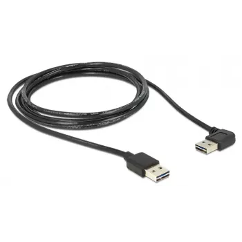 USB kabelis DeLOCK 3m USB 2.0 A (vyriškas) / A (vyriškas) 90°