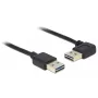 USB kabelis DeLOCK 3m USB 2.0 A (vyriškas) / A (vyriškas) 90°