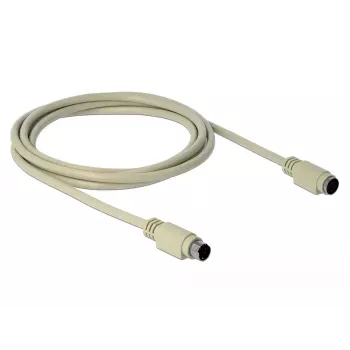 PS/2 ilginimo kabelis DeLOCK 85805 1,8 m 6 kontaktų Mini-DIN smėlio spalvos