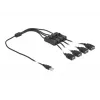 USB Type-A kištukas į 4 x USB Type-A lizdą su jungikliu 1 m DeLOCK 86805
