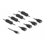 USB Type-A kištukas į 4 x USB Type-A lizdą su jungikliu 1 m DeLOCK 86805
